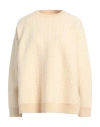 Jil Sander Woman Sweater Beige Size 6 Wool In Beige