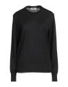 Jil Sander Woman Sweater Black Size 10 Silk In Black