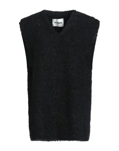 Jil Sander Woman Sweater Black Size 2 Mohair Wool, Polyamide, Silk