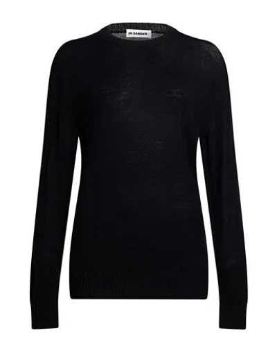 Jil Sander Woman Sweater Black Size 2 Virgin Wool