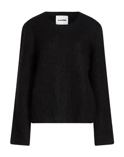 Jil Sander Woman Sweater Black Size 2 Wool, Mohair Wool, Polyamide
