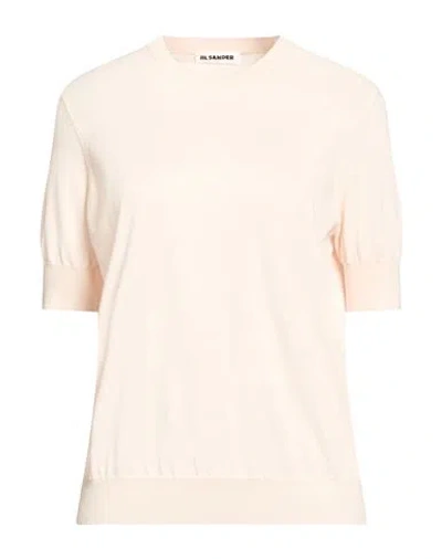 Jil Sander Woman Sweater Blush Size 8 Cotton In Animal Print