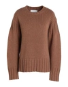 Jil Sander Woman Sweater Camel Size 6 Cashmere In Beige