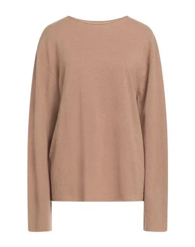 Jil Sander+ Woman Sweater Camel Size 8 Cashmere