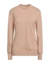 Jil Sander Woman Sweater Camel Size 8 Wool In Brown