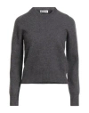 Jil Sander Woman Sweater Charcoal Size 6 Wool