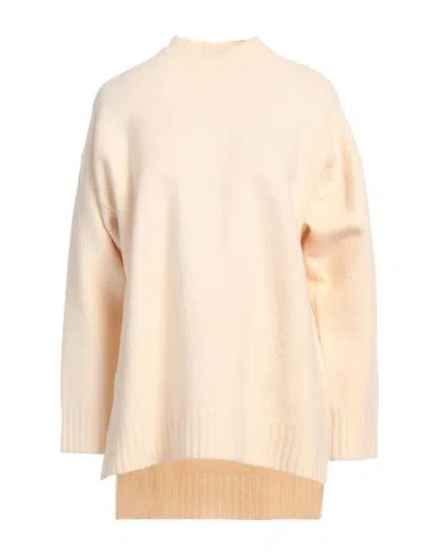Jil Sander Woman Sweater Ivory Size 0 Wool In Pastel Orange