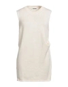 Jil Sander Woman Sweater Ivory Size 4 Cotton, Ramie, Cellulose In White