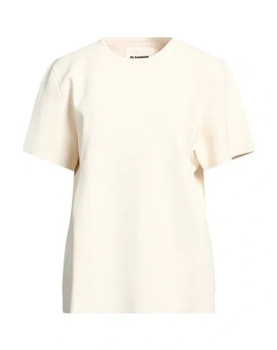 Jil Sander Woman Sweater Ivory Size 6 Viscose, Polyester In Neutral