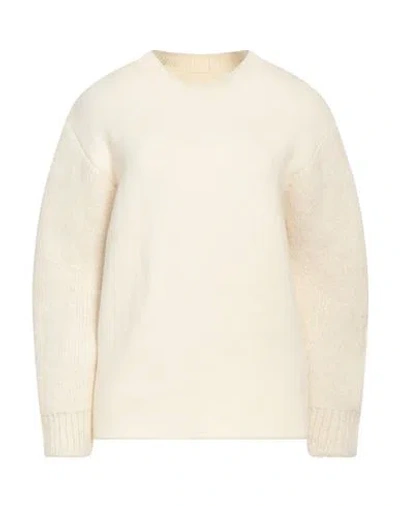 Jil Sander Woman Sweater Ivory Size 6 Wool, Cashmere In White