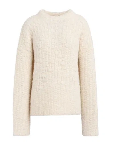 Jil Sander+ Woman Sweater Ivory Size Xs Mohair Wool, Alpaca Wool, Polyamide