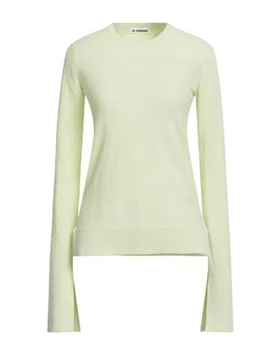 Jil Sander Woman Sweater Light Green Size 10 Cotton, Polyester