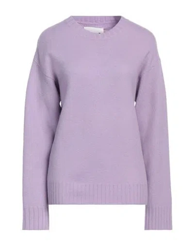 Jil Sander Woman Sweater Lilac Size 6 Wool In Purple