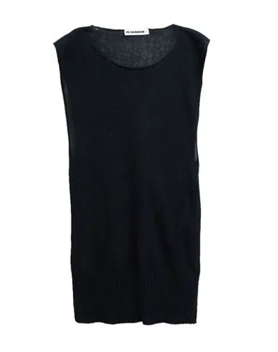Jil Sander+ Woman Sweater Midnight Blue Size 8 Cotton