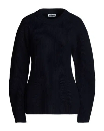 Jil Sander Woman Sweater Navy Blue Size 6 Wool, Silk, Polyamide