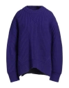 Jil Sander Woman Sweater Purple Size 8 Wool In Purple