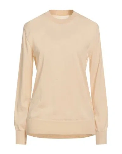 Jil Sander Woman Sweater Sand Size 4 Wool