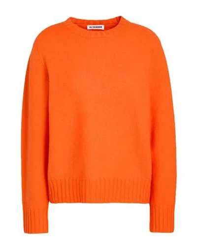 Jil Sander Woman Sweater Tomato Red Size 10 Wool In Orange
