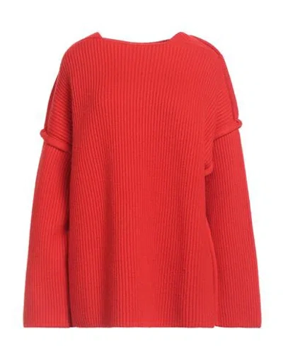 Jil Sander Woman Sweater Tomato Red Size M Wool