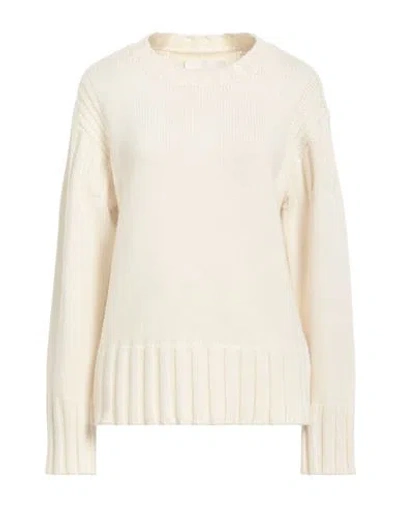 Jil Sander Woman Sweater White Size 6 Cashmere In Neutral