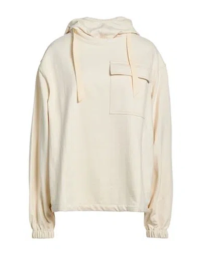 Jil Sander Woman Sweatshirt Beige Size 10 Cotton In Neutral