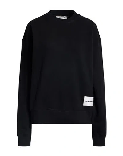 Jil Sander + Woman Sweatshirt Black Size L Cotton