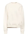 Jil Sander Woman Sweatshirt Cream Size Xl Cotton In White