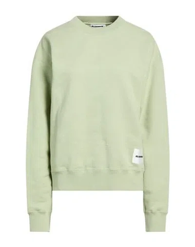 Jil Sander + Woman Sweatshirt Light Green Size L Cotton In Multi