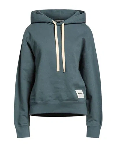 Jil Sander + Woman Sweatshirt Slate Blue Size M Cotton In Green