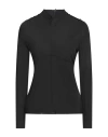 Jil Sander Woman T-shirt Black Size 6 Viscose, Elastane