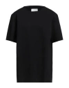 Jil Sander Woman T-shirt Black Size 6 Viscose, Polyester In Black