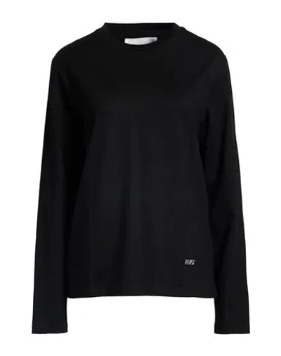 JIL SANDER JIL SANDER WOMAN T-SHIRT BLACK SIZE L COTTON