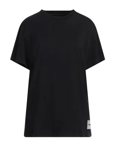 Jil Sander+ Woman T-shirt Black Size M Cotton In Black