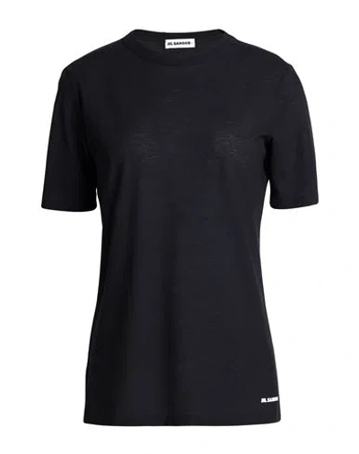 Jil Sander+ Woman T-shirt Black Size M Cotton