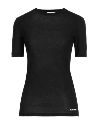 Jil Sander Logo Short-sleeved T-shirt In Black