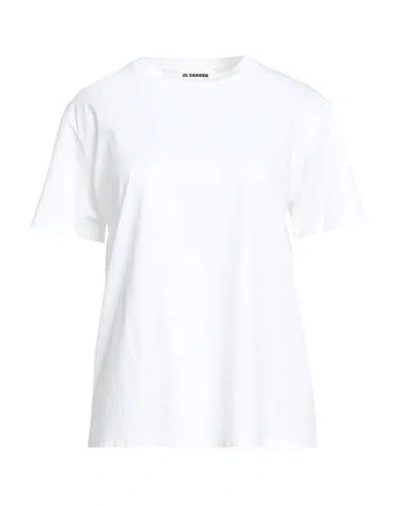 Jil Sander Woman T-shirt White Size L Cotton