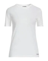 Jil Sander Contrast Logo Cotton T-shirt In White