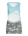 Jil Sander+ Woman Tank Top Sky Blue Size Xxl Cotton In Blue