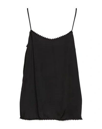 Jil Sander Woman Top Black Size 14 Viscose