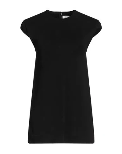Jil Sander Woman Top Black Size 6 Viscose, Cotton, Elastane
