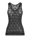 Jil Sander Woman Top Black Size 4 Cotton, Polyamide, Elastane In Black