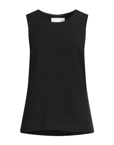 Jil Sander Woman Top Black Size 4 Viscose