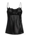 Jil Sander Woman Top Black Size 6 Acetate In Black