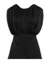 Jil Sander Acetate Blend Top Puffed Sleeves In Black