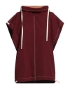 Jil Sander Woman T-shirt Burgundy Size 6 Wool In Red