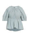 Jil Sander Woman Top Sage Green Size 2 Cotton In Sage Green