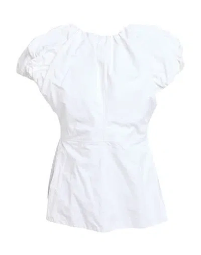 Jil Sander Woman Top White Size 6 Cotton