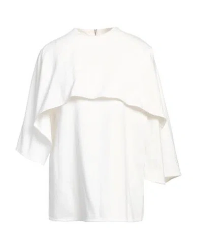 Jil Sander Woman Top White Size M Cotton