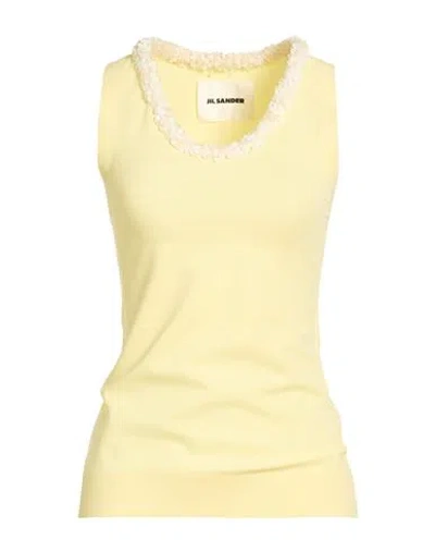Jil Sander Woman Top Yellow Size 2 Viscose, Polyester, Elastane