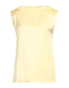 Jil Sander Woman Top Yellow Size 4 Viscose In Yellow